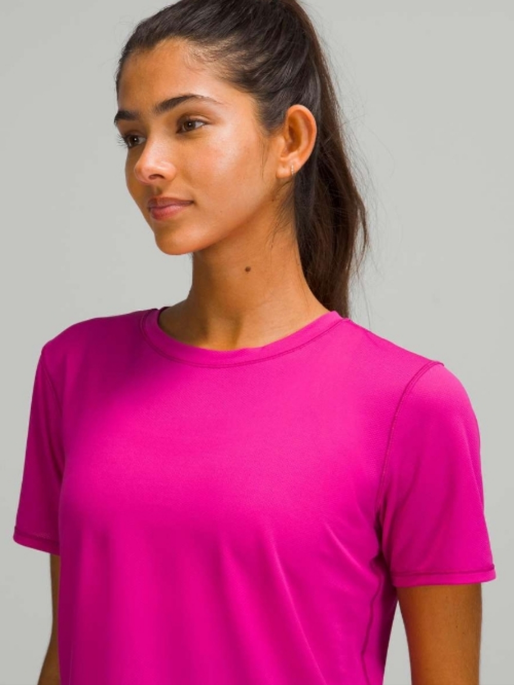 lululemon athletica High-Neck Running & Training T-Shirt — Ripened Raspberry - Picture 2 of 7